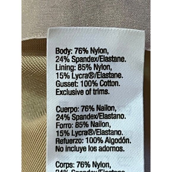 Spanx Shaper Dress Body Suit Womens L Used Nude 04112700 - Picture 8 of 16